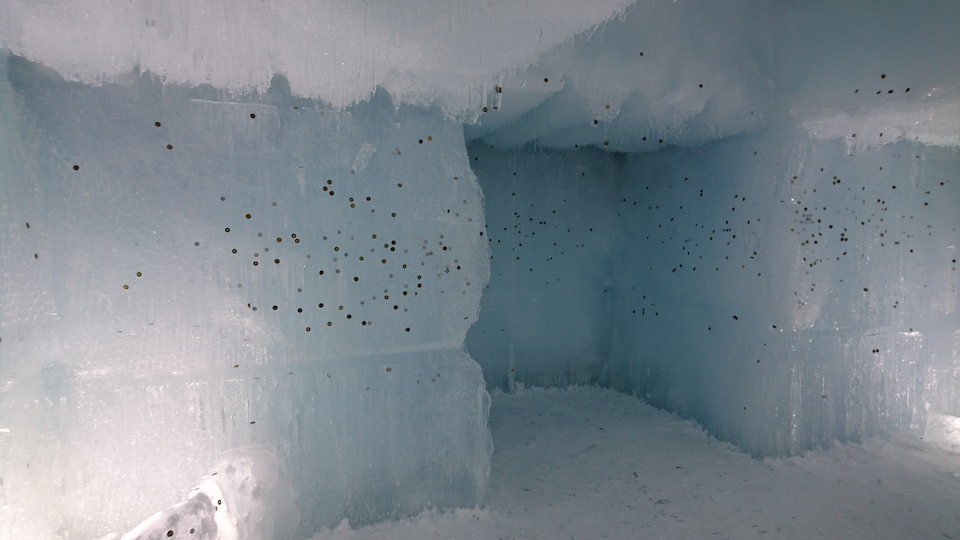 支笏湖氷濤まつり氷濤神社内壁