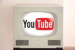 YouTube テレビ レトロ モダン シンプル